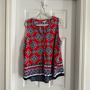 Crown and Ivy Sleeveless Blouse 🦞